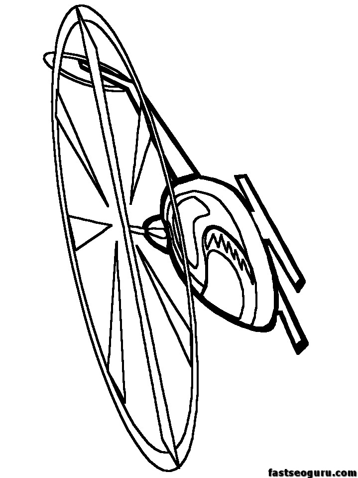 Print out coloring pages Helicopters for kids